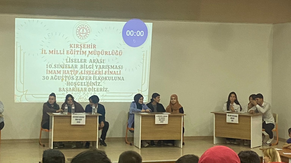 Anadolu İmam Hatip Liseleri 10.Sınıflar arası Bilgi Yarışması Finali